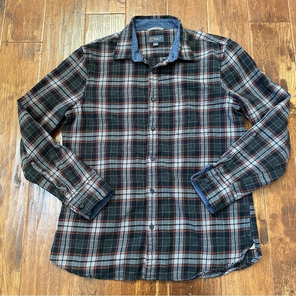Wallin & Bros. Plaid Flannel Button Down Shirt Men's Large